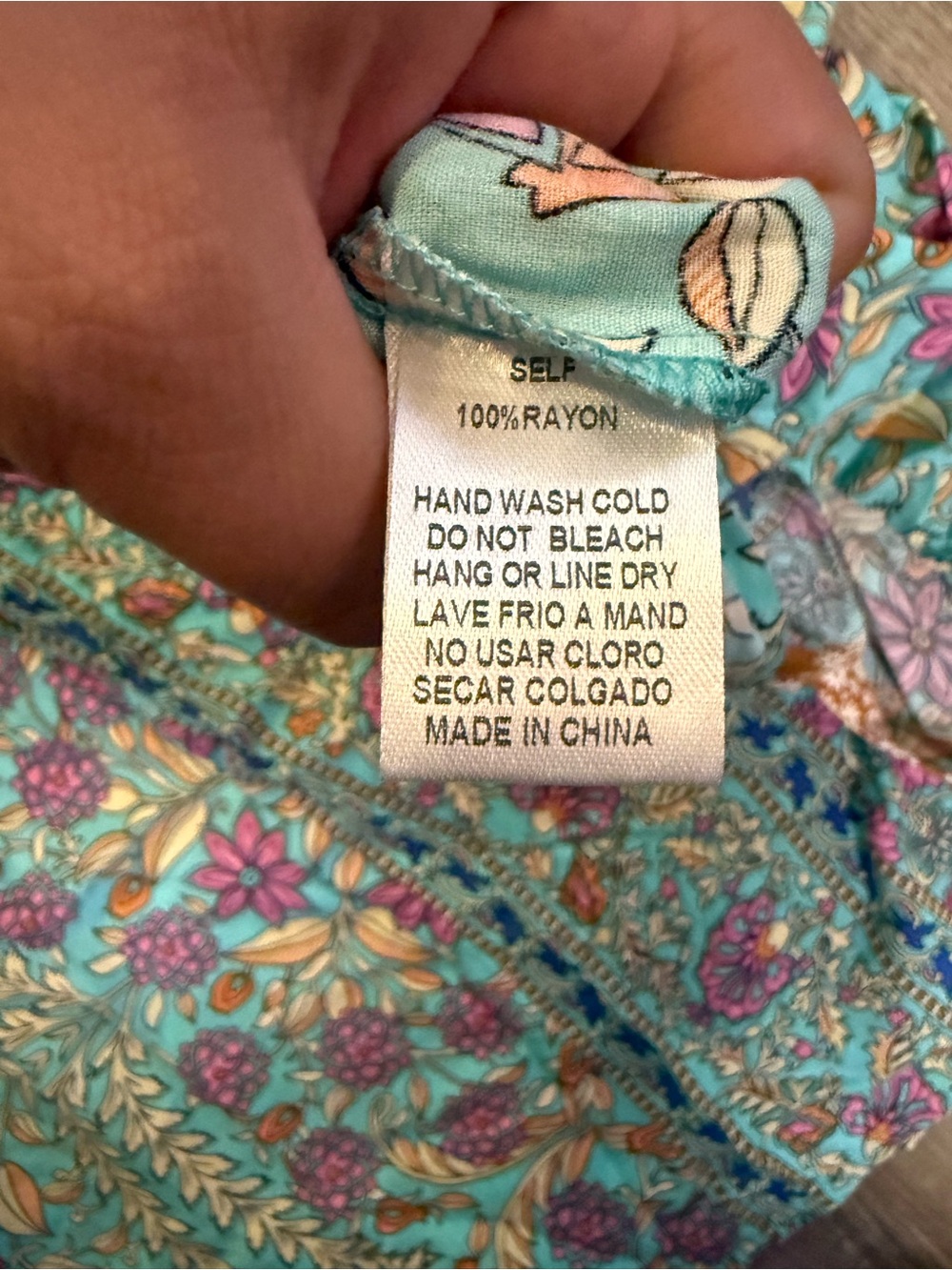 Easel multi-colored boho mini dress plus size - Picture 5 of 7